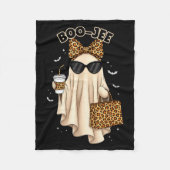Boo Jee Boujee Ghost Halloween October Vibes Soky  Fleecedecke (Vorderseite)