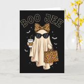 Boo Jee Boujee Ghost Halloween October Vibes Soky Karte (Gelbe Blume)