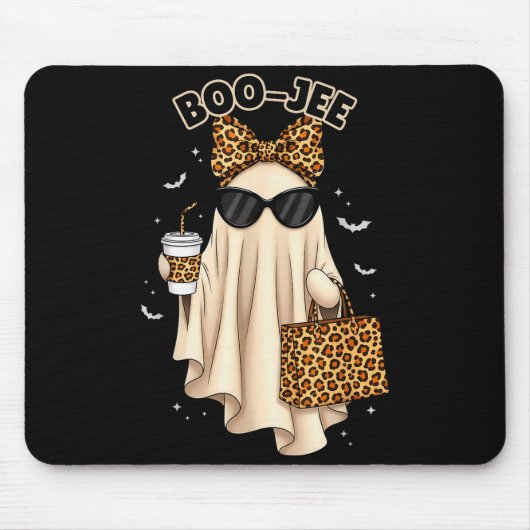 Boo Jee Boujee Ghost Halloween October Vibes Soky Mousepad (Vorne)