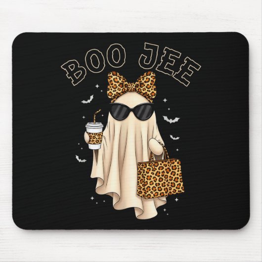 Boo Jee Boujee Ghost Halloween October Vibes Soky  Mousepad (Vorne)