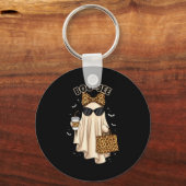 Boo Jee Boujee Ghost Halloween October Vibes Soky  Schlüsselanhänger (Vorderseite)