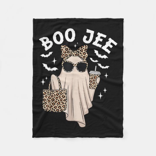 Boo Jee Boujee Nk Ghost Halloween Oktober Vibes Fleecedecke (Vorderseite)