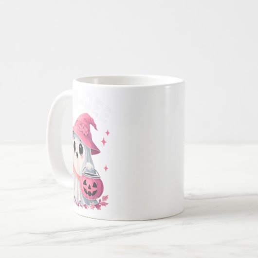 Boo Jee Boujee Nk Ghost Halloween Oktober Vibes Kaffeetasse (Vorderseite Links)