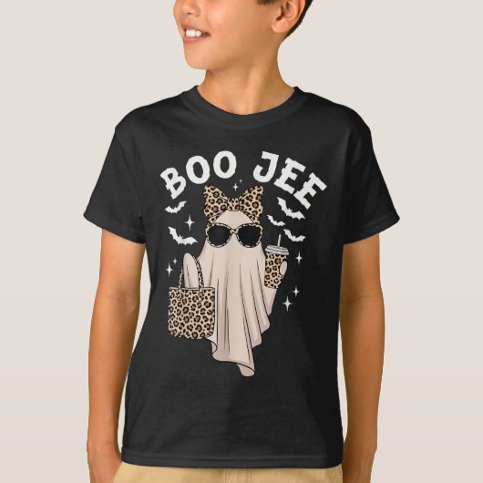 Boo Jee Boujee Nk Ghost Halloween Oktober Vibes T-Shirt (Vorderseite)