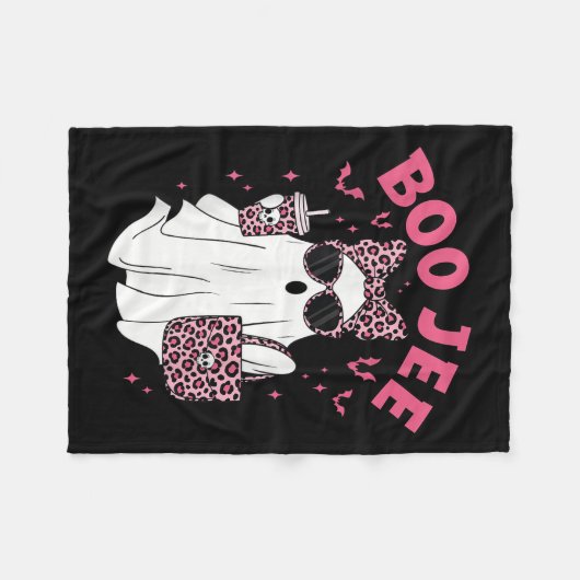 Boo Jee Boujee Nk Ghost Kaffeehaus Oktober V Fleecedecke (Vorderseite (Horizontal))