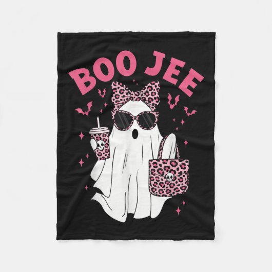 Boo Jee Boujee Nk Ghost Kaffeehaus Oktober V Fleecedecke (Vorderseite)
