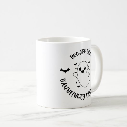 Boo-Jee Chick: unglaublich fabelhaft! Halloween Kaffeetasse (VorderseiteRechts)