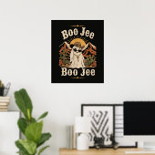 Boo JEE Cowboy Geist Halloween Poster (Heimbüro)