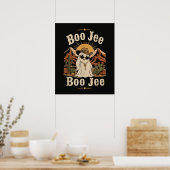 Boo JEE Cowboy Geist Halloween Poster (Küche)