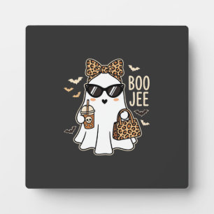 Boo Jee Cute Geist Halloween Leopard Design_1 Fotoplatte