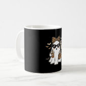 Boo Jee Cute Geist Halloween Leopard Design_1 Kaffeetasse (Vorderseite Links)