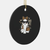 Boo Jee Cute Geist Halloween Leopard Design_1 Keramik Ornament (Rechts)