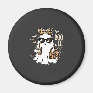 Boo Jee Cute Geist Halloween Leopard Design_1 Magnet