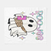 Boo Jee Funny Halloween Ghost Fleecedecke (Vorderseite (Horizontal))