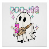 Boo Jee Funny Halloween Ghost Poster (Vorderseite)