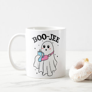 Boo Jee Funny Halloween Ghost Retro Kaffeetasse