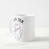 Boo Jee Funny Halloween Ghost Retro Kaffeetasse (Vorderseite Links)