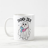 Boo Jee Funny Halloween Ghost Retro Kaffeetasse (Links)