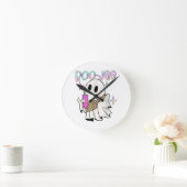 Boo Jee Funny Halloween Ghost Runde Wanduhr (Zuhause)