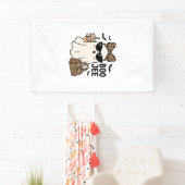 Boo Jee Geist Halloween Leopard Schleife Vektor De Banner (Insitu)