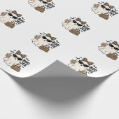 Boo Jee Geist Halloween Leopard Schleife Vektor De Geschenkpapier (Ecke)