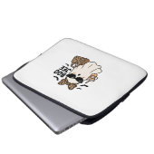 Boo Jee Geist Halloween Leopard Schleife Vektor De Laptopschutzhülle (Vorne Knopf)