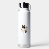 Boo Jee Geist Halloween Leopard Schleife Vektor De Trinkflasche (Vorderseite)