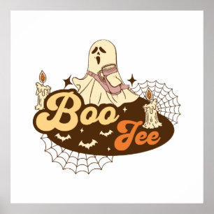 Boo-Jee Geist Halloween lustig Poster