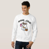 BOO-JEE Geist – Lustiges Boujee Halloween-Design Sweatshirt (Vorne ganz)