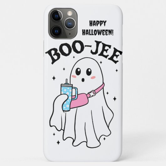 Boo-jee Geist sagt Happy Halloween! Case-Mate iPhone Hülle (Rückseite)