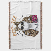Boo-JEE Gespenst Leopard Kokette Halloween Decke (Vorderseite Vertikal)