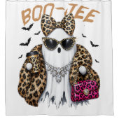 Boo-JEE Gespenst Leopard Kokette Halloween Duschvorhang (Vorderseite)