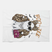 Boo-JEE Gespenst Leopard Kokette Halloween Geschirrtuch (Horizontal)