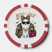Boo-JEE Gespenst Leopard Kokette Halloween Pokerchips (Vorderseite)