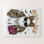 Boo-JEE Gespenst Leopard Kokette Halloween Puzzle (Horizontal)