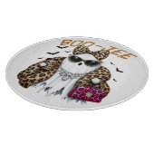 Boo-JEE Gespenst Leopard Kokette Halloween Schneidebrett (Ecke)