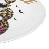 Boo-JEE Gespenst Leopard Kokette Halloween Schneidebrett (Ecke)