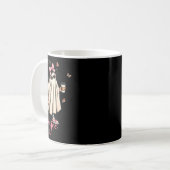 Boo Jee Ghost Drinking Coquette Bow Hallowe Kaffeetasse (Vorderseite Links)