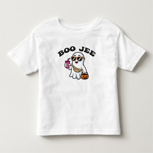 BOO-JEE Ghost – Funny Boujee Halloween Design Kleinkind T-shirt (Vorderseite)