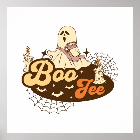 Boo-Jee Ghost Halloween lustig Poster (Vorne)