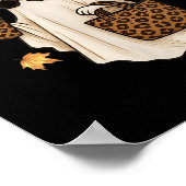 Boo-jee Ghost, Leopard Spooky Season, halloween Co Poster (Ecke)
