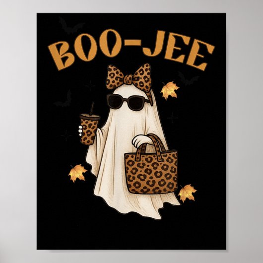 Boo-jee Ghost, Leopard Spooky Season, halloween Co Poster (Vorne)