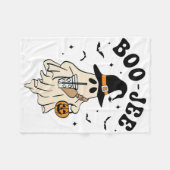 Boo Jee Ghost Niedlich Funny Halloween Fleecedecke (Vorderseite (Horizontal))