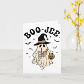Boo Jee Ghost Niedlich Funny Halloween Karte (Gelbe Blume)