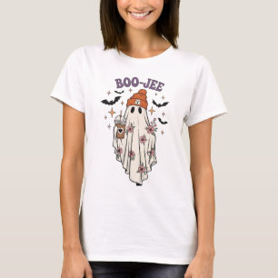 BOO-JEE Ghost - Niedliches BlumenHalloween-Liebe T-Shirt