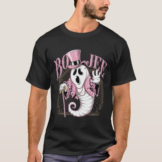 Boo Jee Halloween Boujee Boo Jee Ghost Pink T-Shir T-Shirt (Vorderseite)