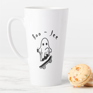 Boo Jee Halloween Ghost Skaten Spooky Zeichnungen Milchtasse