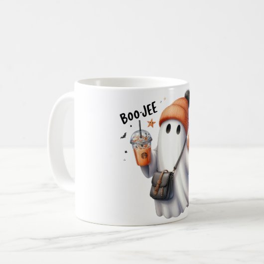 Boo Jee Halloween Niedlich Kaffeetasse (Vorderseite Links)