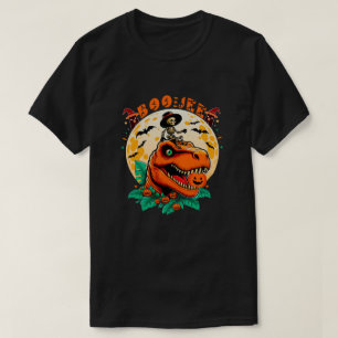 BOO-Jee Halloween: T-Rex & Skeleton Spaß Design! T-Shirt