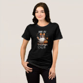 Boo-Jee Hexe Halloween Tri-Blend Shirt (Vorderseite voll)